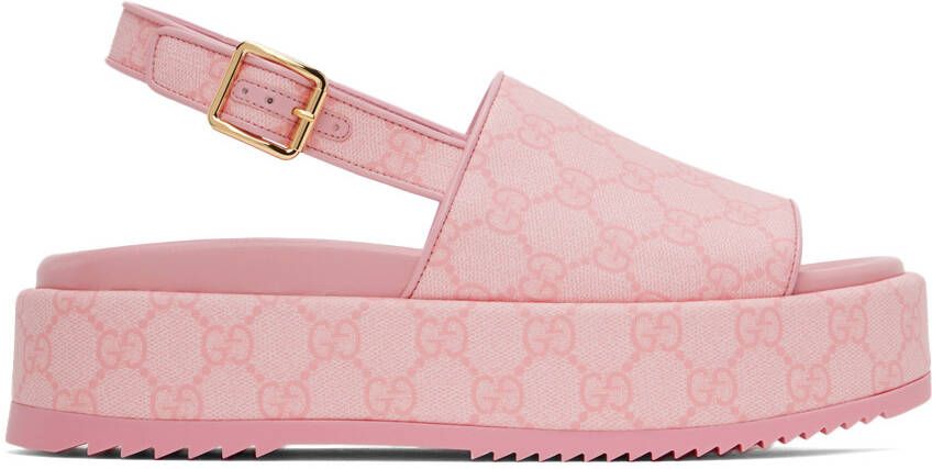 Gucci Pink GG Sandals