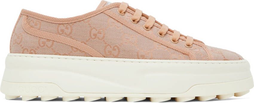 Gucci Pink GG Sneakers - Picture 5