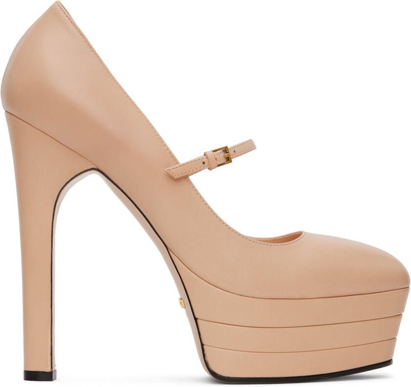Gucci Pink Platform Pumps - Picture 5
