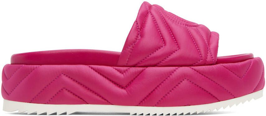 Gucci Pink Quilted Angelina Sandals