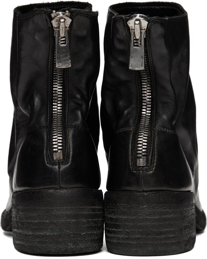 Guidi Black 796Z Zip Boots