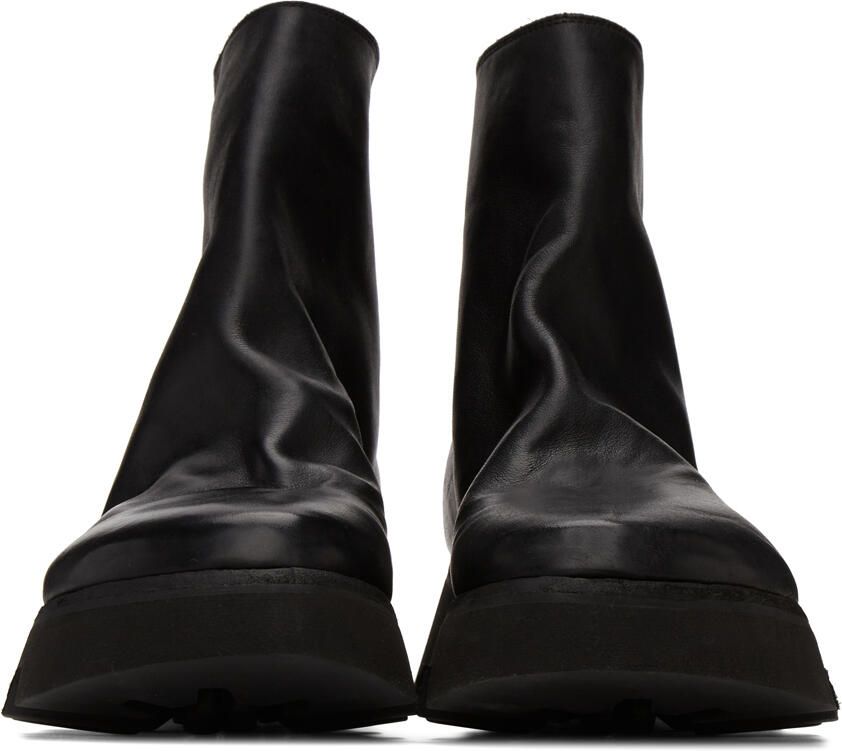 Guidi Black Leather Ankle Boot - Picture 2