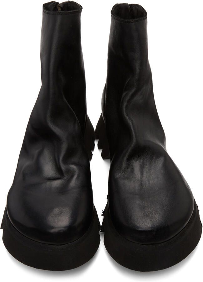 Guidi Black Leather Ankle Boot - Picture 3