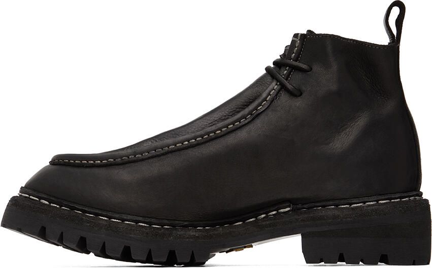 Guidi Black Wallabee Boots - Picture 3