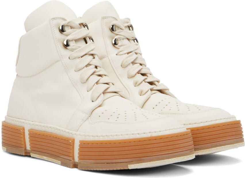 Guidi White Basket High-Top Sneakers - Picture 2