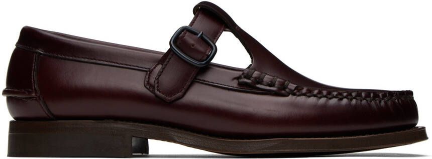 HEREU Burgundy Alber Loafers - Picture 4