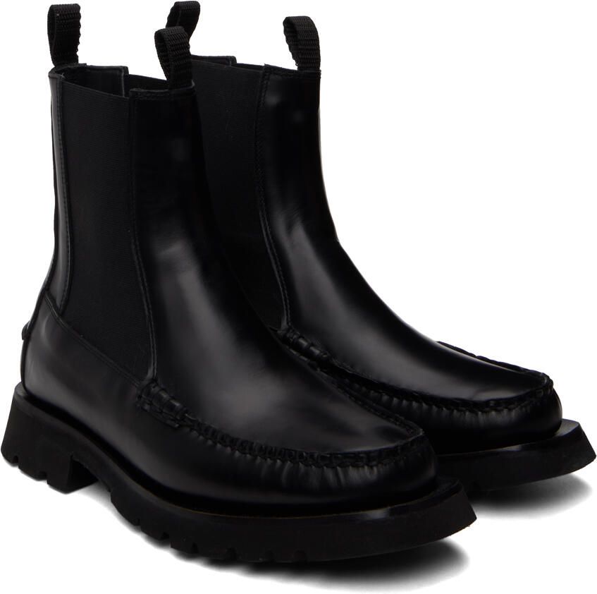 HEREU Black Alda Sport Chelsea Boots