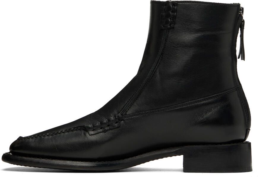 HEREU Black Quadra Zip-Up Boots - Picture 3