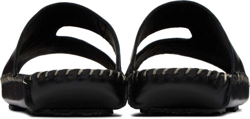 HEREU Black Torniol Flat Sandals