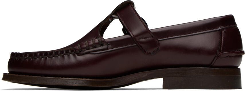 HEREU Burgundy Alber Loafers - Picture 3