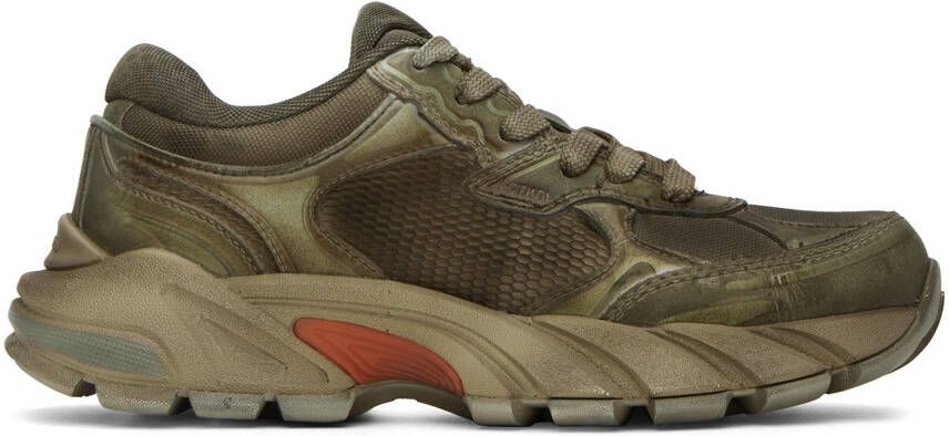 Heron Preston Green Block Stepper Sneakers