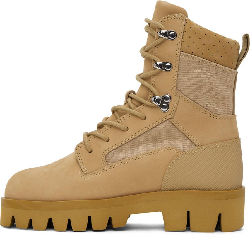 Heron Preston Beige Military Boots - Picture 2