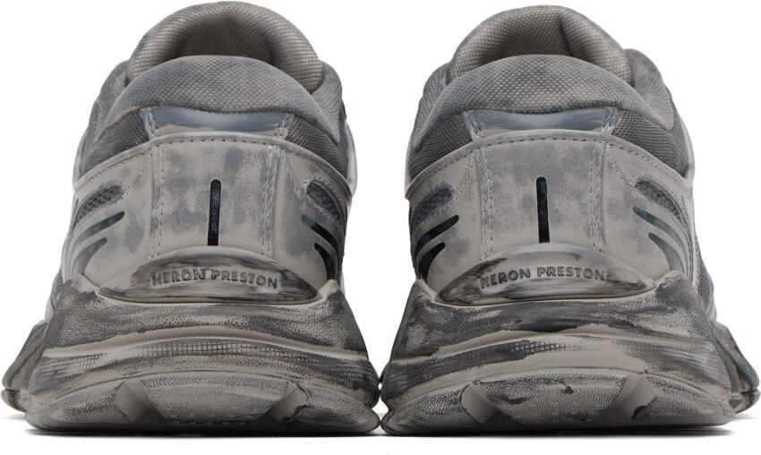 Heron Preston Gray Block Stepper Sneakers
