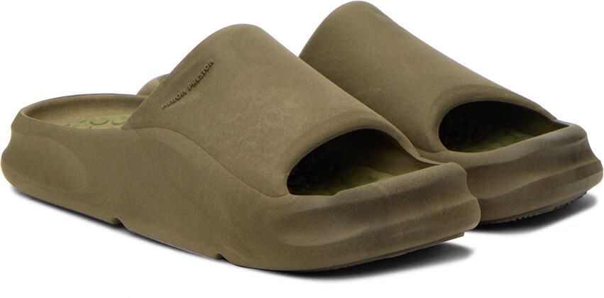 Heron Preston Khaki Eco Molded Slides