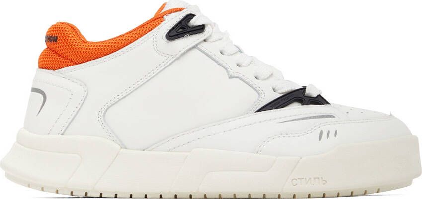 Heron Preston White Low Key Low-Top Sneakers