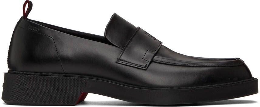 Hugo Black Embossed Loafers - Picture 5