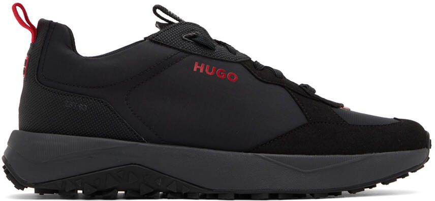 Hugo Black Logo Sneakers - Picture 5