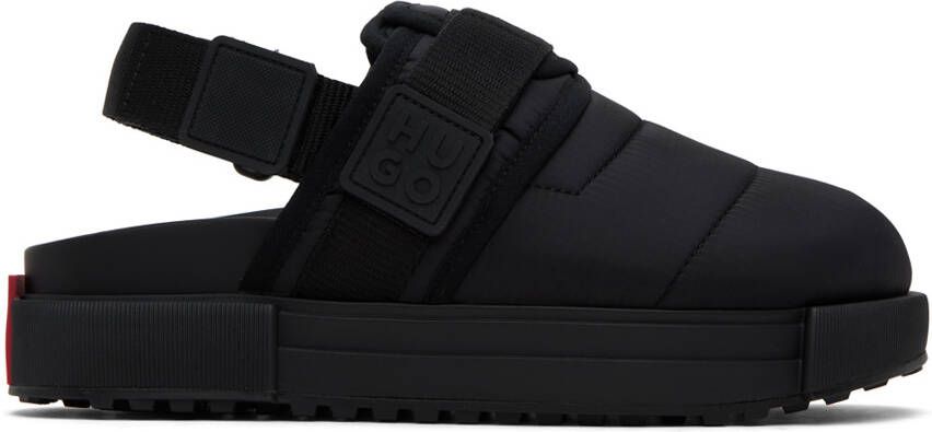 Hugo Black Padded Sandals - Picture 5