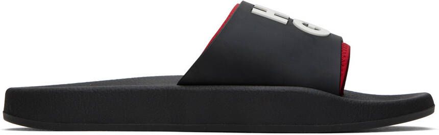 Hugo Black Stacked Sandals - Picture 3