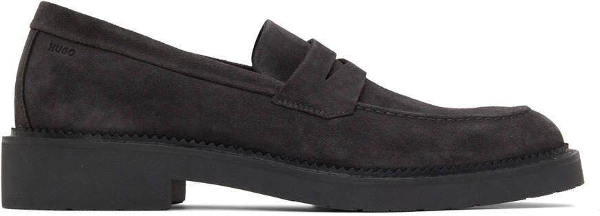 Hugo Gray Suede Loafers - Picture 5