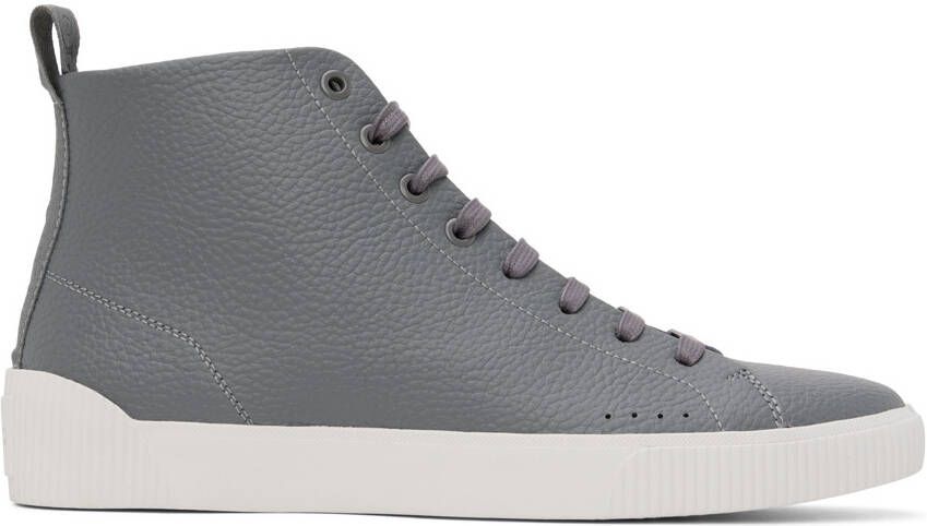 Hugo Gray Zero Hito High-Top Sneakers - Picture 5
