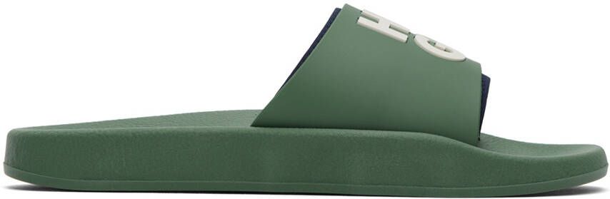 Hugo Green Stacked Sandals - Picture 5