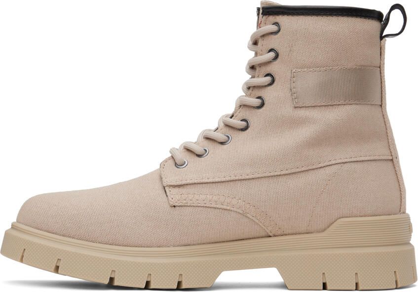 Hugo Beige Handwritten Boots - Picture 3
