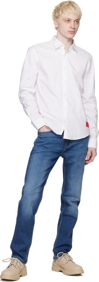 Hugo Beige Printed Derbys - Picture 4