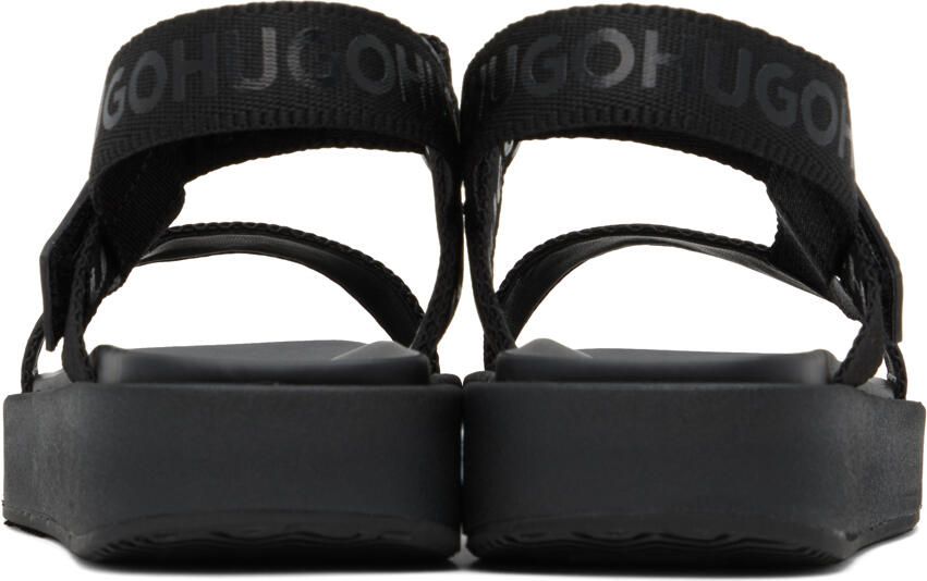 Hugo Black Emma Strap Sandals