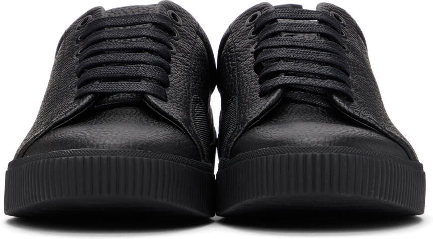 Hugo Black Grained Zero Tenn Sneakers