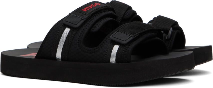 Hugo Black Logo Sandals - Picture 2