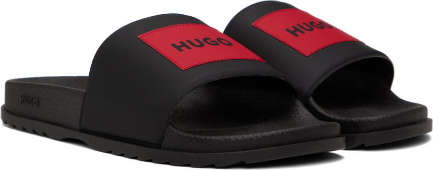 Hugo Black & Red Match Slides - Picture 2