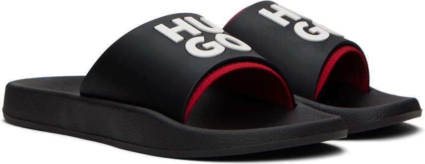 Hugo Black Stacked Sandals