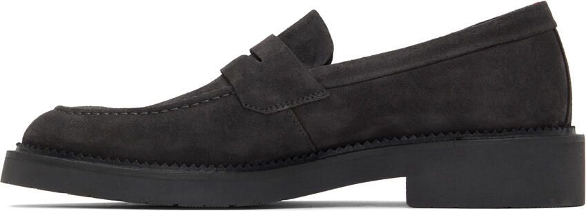 Hugo Gray Suede Loafers - Picture 4