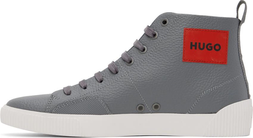 Hugo Gray Zero Hito High-Top Sneakers - Picture 3