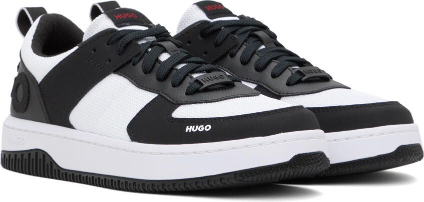 Hugo White & Black Kilian Tenn Pume Sneakers - Picture 2