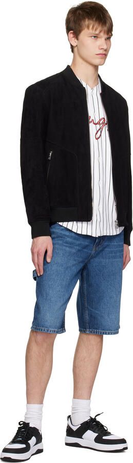 Hugo White & Black Kilian Tenn Pume Sneakers - Picture 4