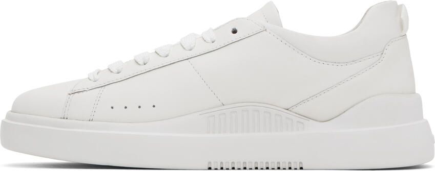 Hugo White Leather Sneakers - Picture 3