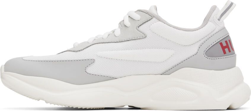 Hugo White Logo Sneakers - Picture 3