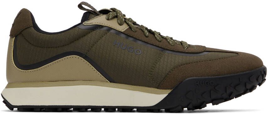 Hugo Khaki Casey Sneakers - Picture 5