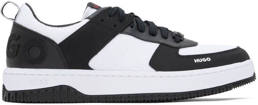 Hugo White & Black Kilian Tenn Pume Sneakers - Picture 5