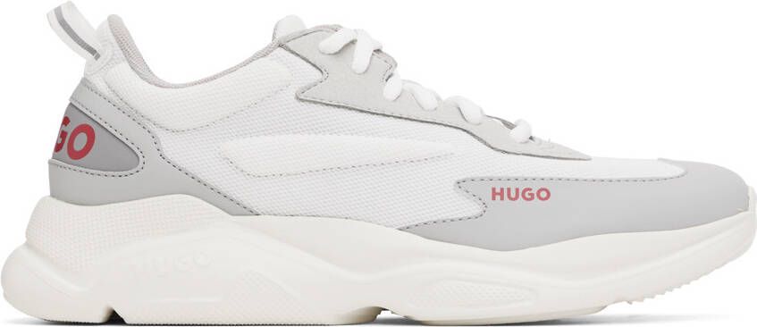 Hugo White Logo Sneakers - Picture 5
