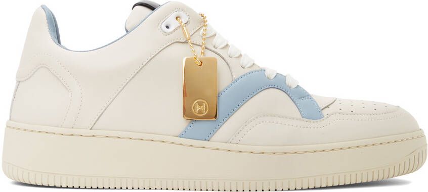 Human Recreational Services Off-White & Blue Mongoose Low Sneakers - Picture 5