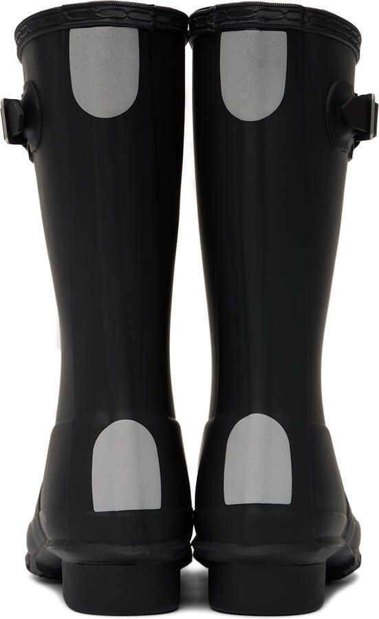 Hunter Kids Black Original Big Kids Rain Boots - Picture 4