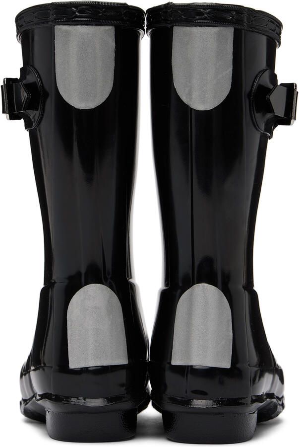 Hunter Kids Black Original Gloss Big Kids Rain Boots - Picture 4