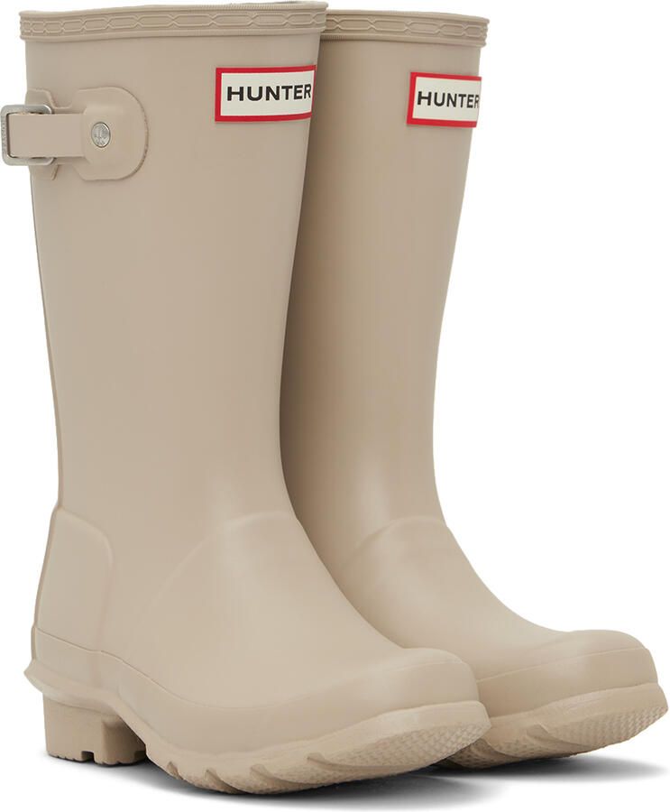 Hunter Kids Gray Original Big Kids Rain Boots