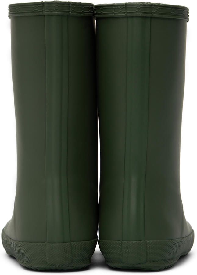 Hunter Kids Green First Classic Little Kids Rain Boots - Picture 3