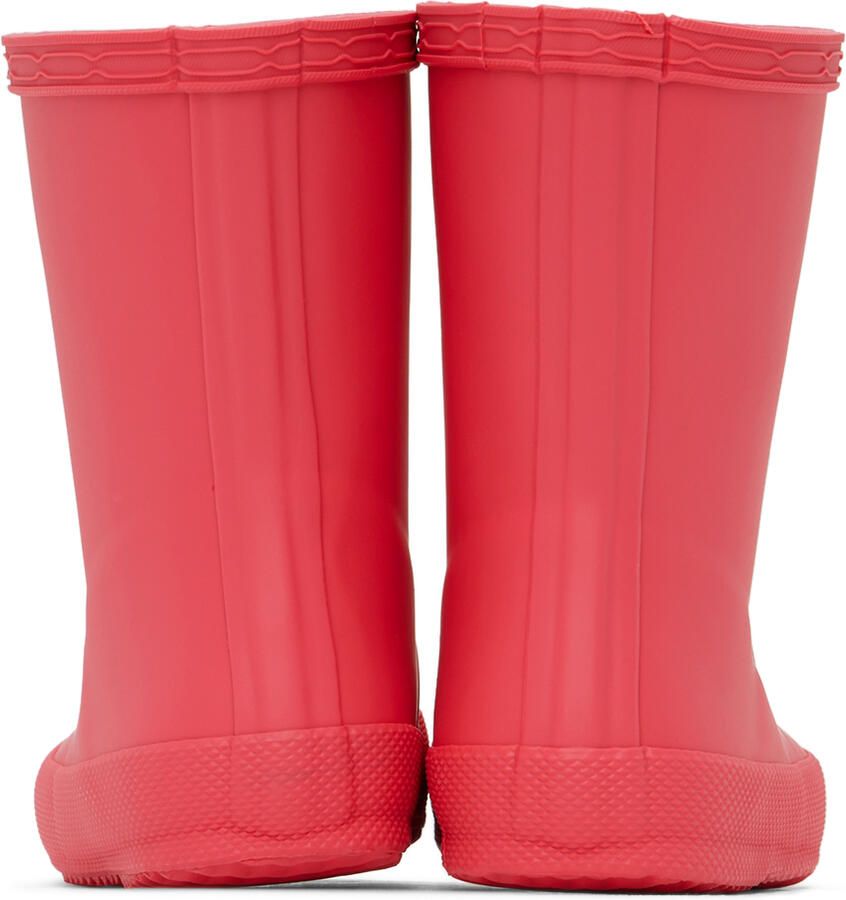Hunter Kids Pink First Classic Little Kids Rain Boots
