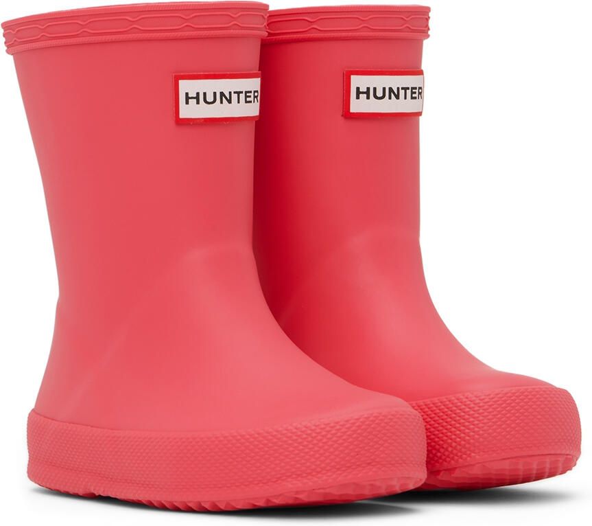Hunter Kids Pink First Classic Little Kids Rain Boots - Picture 3