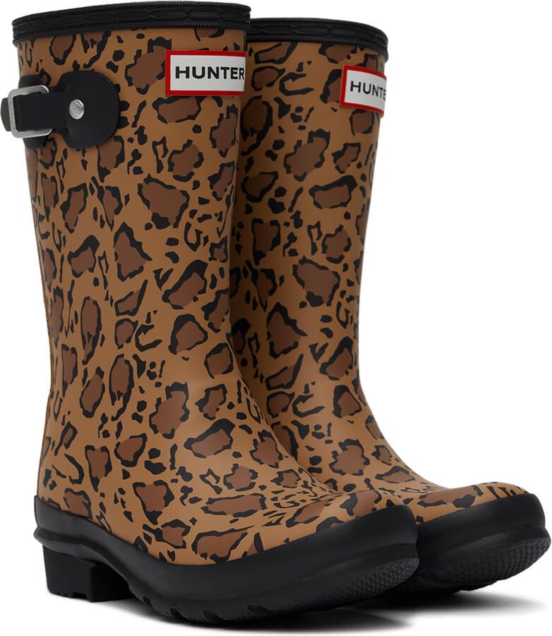 Hunter Kids Tan Original Big Kids Rain Boots